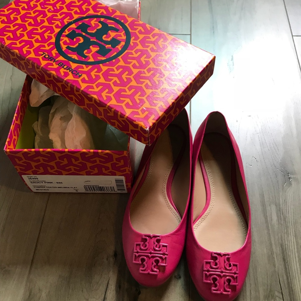 COPY - Pink Tory Burch Flats